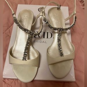 Wedding shoes. David’s bridal.
